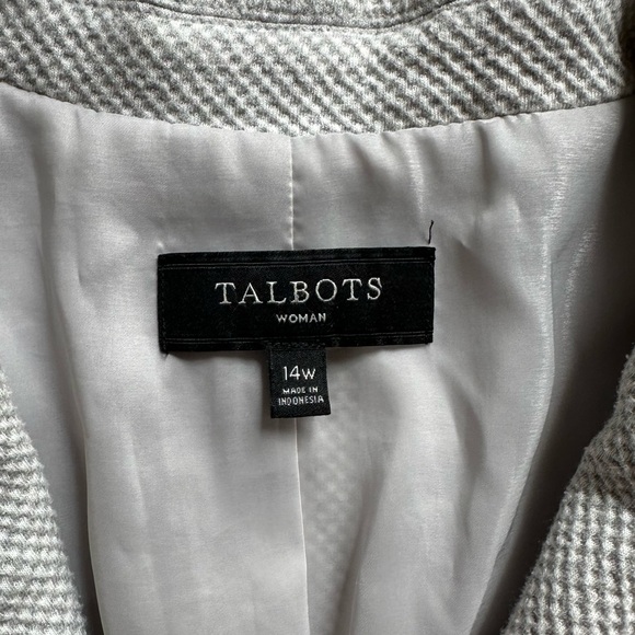 Talbots Gray Blazer size 14W - Picture 2 of 3